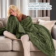 thumbnail image 3 of Bare Home Shaggy Blanket - 90" x 108" - Ultra Soft Fleece - King, Cypress, 3 of 7