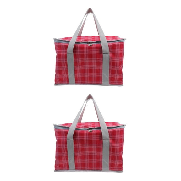 OUNONA 2pcs Thermal Bag for Hot and Cold Foods Reusable Insulated Bag for Delivery Insulated Grocery Bag Grocery Shopping Insulated Tote Bag for Groceries