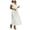 White, variant on Lilgiuy Women's V Neck Solid Color Lacing Short Sleeve Dress Long Skirt White,10 Fall Dresses for 2022 Spring Winter