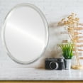 thumbnail image 2 of London Framed Oval Mirror - Silver Leaf Brown - 17" x 21", 2 of 7