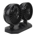 thumbnail image 1 of Ventilador de Refrigeración para Coche Ventilador de Aire de Refrigeración de Doble Cabeza Ajustable Ventilador de Refrigeración de Coche con Interfaz USB Dual para Coche SUV, 1 of 8
