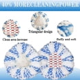 thumbnail image 3 of 2 Pack Spin Mop Replacement Head - 40% More Cleaning Power，Mop Refill Compatible with Oceda Triangle Swivel Mops Microfiber Swivel Mop Refill,Deep Clean,Machine Washable and Easy to Replace, 3 of 7