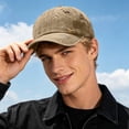 thumbnail image 3 of Embroidered Baseball Cap with Washed Finish, Unisex Soft Top Dad Hat, Adjustable Casual Outdoor Headwear, 3 of 5