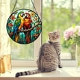 thumbnail image 2 of Stained Glass Suncatcher for Window Hanging, Blue Dolphin Sun Catcher for Window Decoration, Ocean-Themed Wall Glass Art Decor Gift for Thanksgiving, Christmas AS204 (7.9IN), 2 of 10
