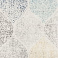 thumbnail image 4 of SAFAVIEH Madison Leighton Geometric Runner Rug, Ivory/Blue, 2'3" x 14', 4 of 10