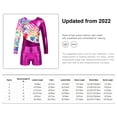 thumbnail image 5 of iEFiEL Kids Girls 2Pcs Gymnastics Dance Outfit Long Sleeve Athletic Leotard with Shorts Activewear Rose 14, 5 of 5