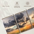 thumbnail image 6 of Elephant Stock Heavenly Sunset Wall Art - Horizontal Multi Panel Canvas - Living Room Wall Decor - Beach Multi Panel - Blue And Orange Decor By Mike Calascibetta - 80" x 39", 6 of 8