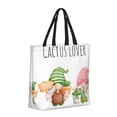 thumbnail image 2 of Naloa Cactus Gnome Tote Bag for Women, Foldable Tote Bag With Zipper, Large Shoulder Bag, Top Handle Handbag for Travel, Work, Shopping, 2 of 9