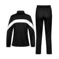 thumbnail image 4 of Women's 2Pc Full Zip Tracksuit, 4 Way Stretch Breathable with Zipper Pockets for Golf Running Casual Black M, 4 of 9