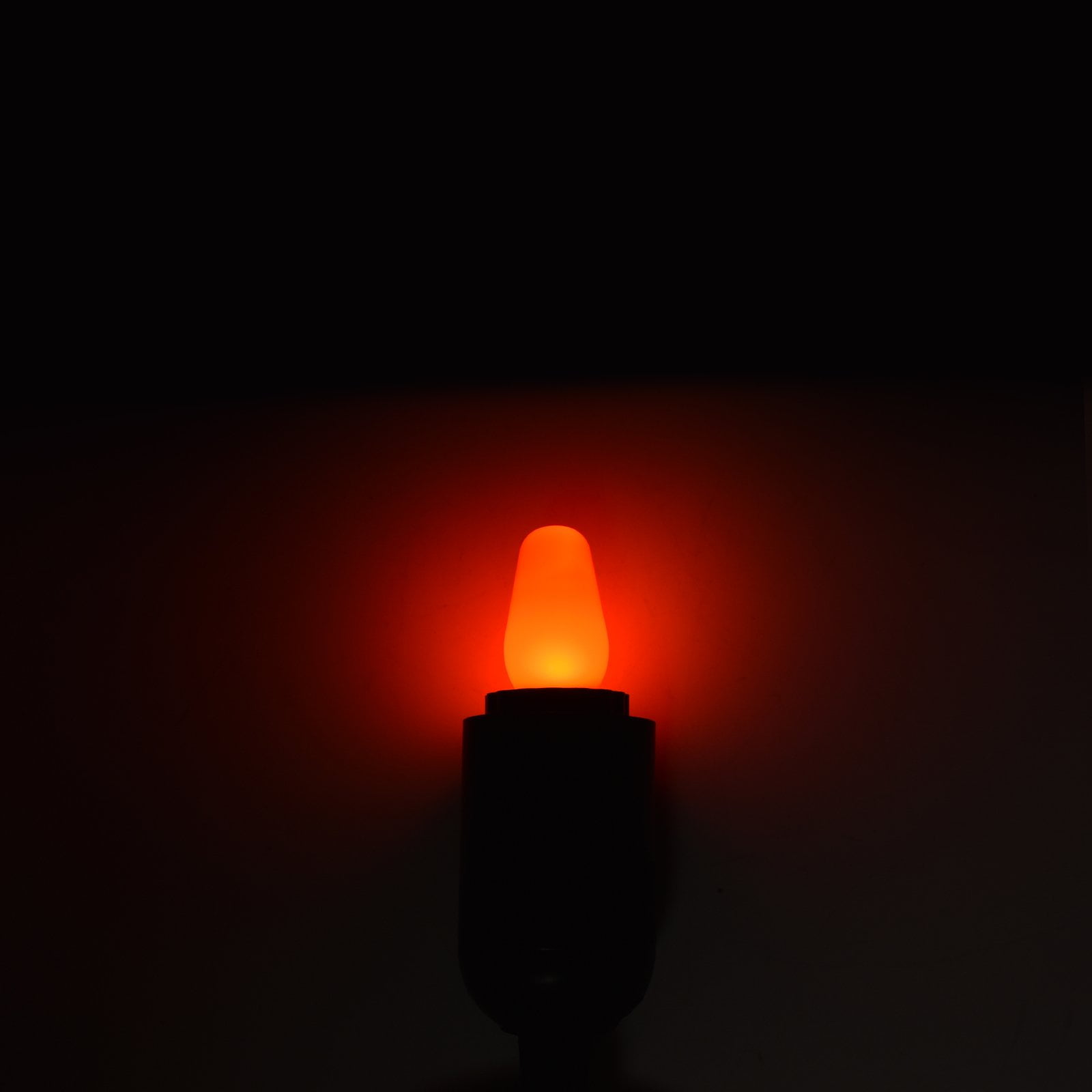 Luxrite 12-Pack C7 LED Red Replacement Light Bulbs for String Lights 0.5W Colored Bulb Enclosed Fixture Rated UL E12 Indoor Outdoor