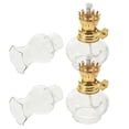 thumbnail image 3 of 2Pcs Small Glass Oil Lamp Kerosene Oil Lamp Decor Home Kerosene Oil Lamp Wick Oil Lamp Wick Replacement Oil Lamp Kerosene Light Adorn, 3 of 3