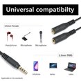 thumbnail image 2 of 3.5mm Headsets Cable for Headphones Headsets Mic Splitter Adapters for Gamings PC 20cm Headsets Splitter Cable, 2 of 8