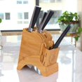 thumbnail image 3 of Multifunctional Kitchen Storage Rack - Bamboo Kitchen Knife Block Knife Holder with Stand for Organized and Tidy Kitchen Knife, 3 of 4