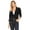 Black, variant on Women's Casual Office 3/4 Long Sleeve Open Front Blazer Jacket S-3XL