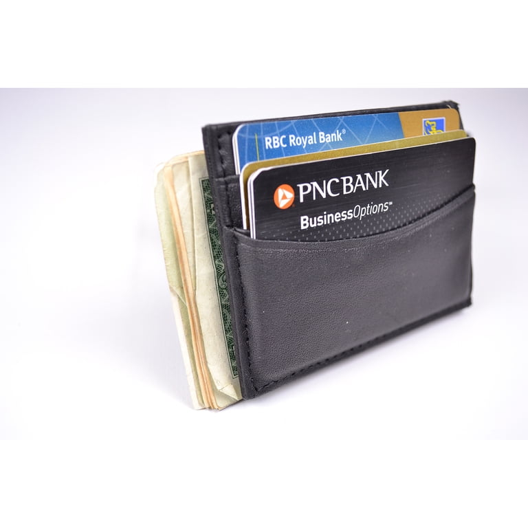 Royce Leather Men's Magnetic Money Clip - Genuine Nappa Leather, Compact 2.75x1.6 Inch Size, Strong Magnetic Closure
