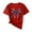 Red, variant on CLOISE Womens T Shirts Short Sleeve Fourth of July Plus Size American Flag Tops Crewneck Holiday Red White Blue Pullover Patriotic Outfits
