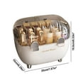 thumbnail image 3 of Yonrjhukm Dustproof Lipstick Storage Box with Lid, Transparent Cosmetic Organizer for Makeup, Lip Gloss, Perfume, and Essential Liquids, Large Capacity Tabletop Rack, 3 of 6