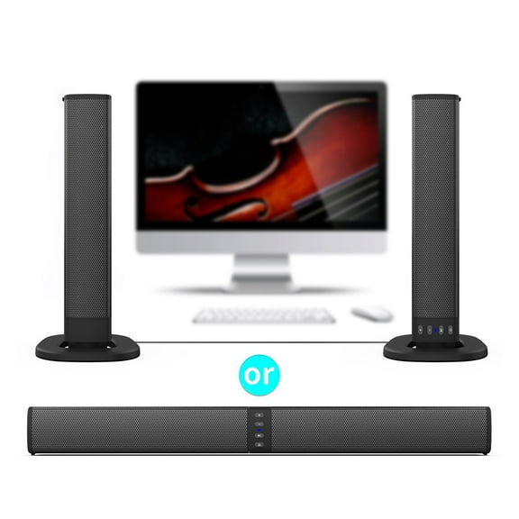 BS-36 Wireless Bluetooth Speakers TV Sound Bars Detachable Sound Bar Home Theater Dual Connection Methods For TV PC Smartphone ,Impactful Volume Boost