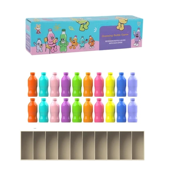 Color Game, Fun Bottle Guessing Game, Flip Match Board Gaming, Baby Bottle Gaming for Travel Camping Holidays Party Night