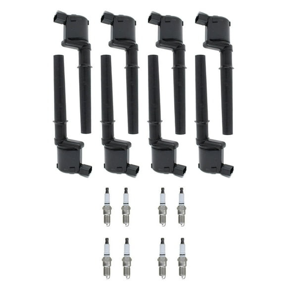 Set of 8 ISA Ignition Coils and Autolite Spark Plugs Compatible with 2005-2006 Ford GT 5.4L Replacement for UF191