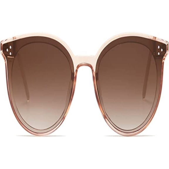 Retro Vintage Sunglasses Women High Quality Round Cateye Glasses Large