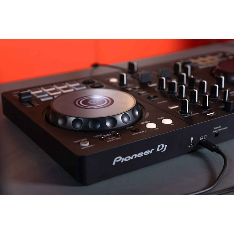 Pioneer DJ DDJ-FLX4 2-Channel Controller with Numark N-Wave 360 Powered  Desktop DJ Monitors Starter Package 
