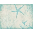 thumbnail image 2 of Grey, Jace 18x15 White Modern Wood Framed Museum Art Print Titled - Sea Life in Aqua 2, 2 of 4