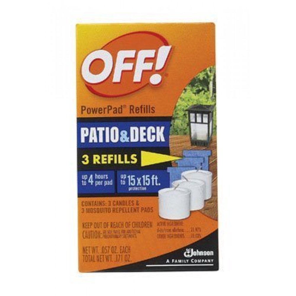 OFF! Powerpad Mosquito Repellent Lamp Refill, 3 Count