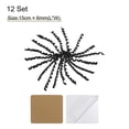 thumbnail image 2 of Unique Bargains 12 Count 6' Large Curly Bows for Gift Wrapping Curling Ribbon with Self Adhesive for Gift Wrap, Black, 2 of 7