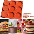 thumbnail image 6 of Jetcloudlive 2 Pcs Silicone Muffin Top Pans for Baking,Large Silicone Molds for Baking,6-Cavity Round Silicone Baking Mold for Egg Cloud Bread Bun English Muffins Sandwiches Bakeware Mold, 6 of 11