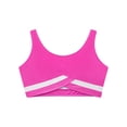 thumbnail image 4 of YUUMIN Kids Girls Sports Training Bra Workout Yoga Vest Crop Tank Tops Activewear Dance Ballet Top Hot Pink 10, 4 of 6