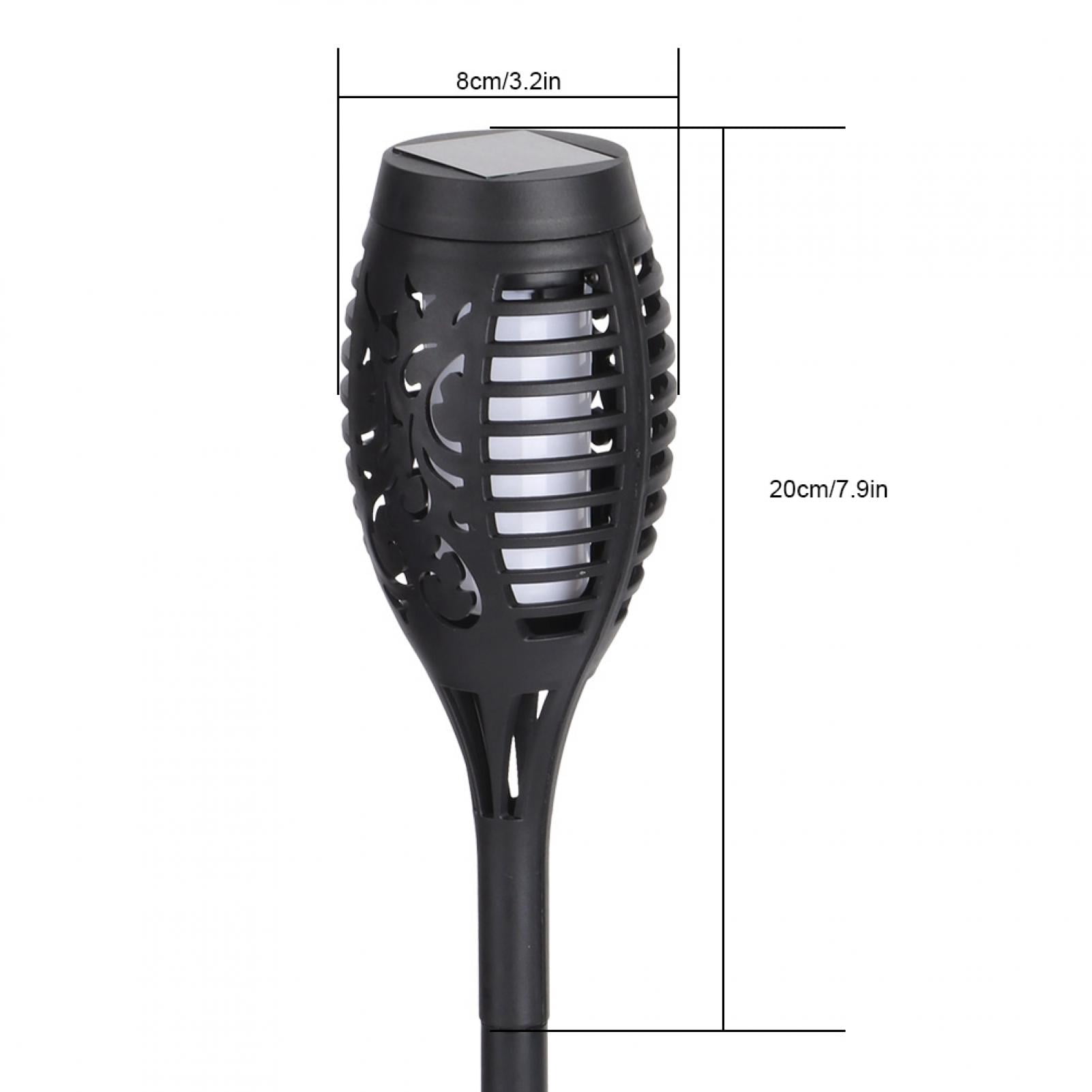 Flame Lamp,4PCS Solar Power Torch Shaped Flickering Flame Light Outdoor Garden Waterproof Yard Lamp