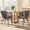 Gray, variant on MEISSALIVVE Set of 2 Boho Dining Chairs, Wood Armrest & Hand Woven Olefin Rope Back, Removable Cushion & Throw Pillow, Indoor Kitchen & Outdoor Patio Side Chairs, Beige