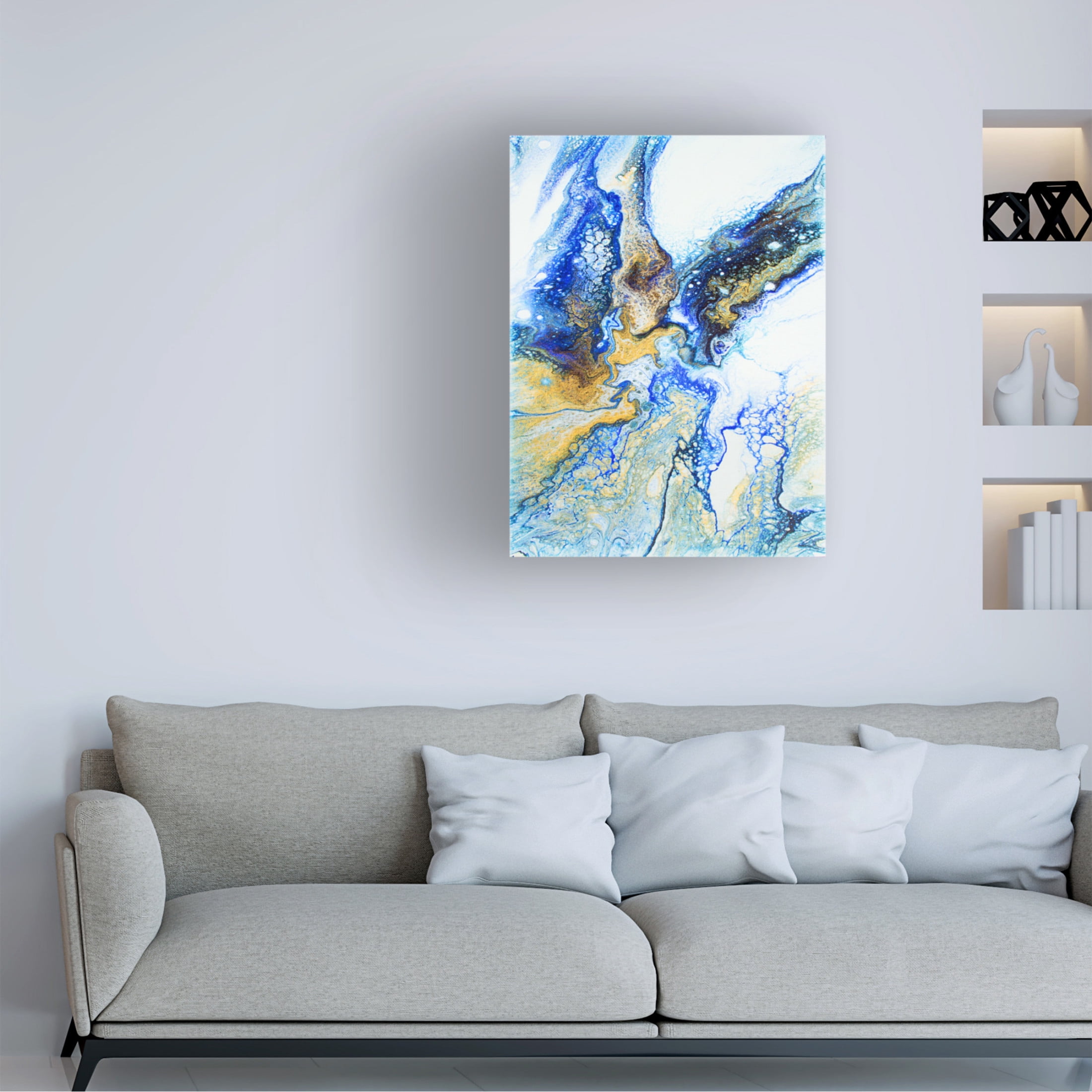 Trademark Fine Art Alyson Storms  Ocean Jasper Canvas Wall Art