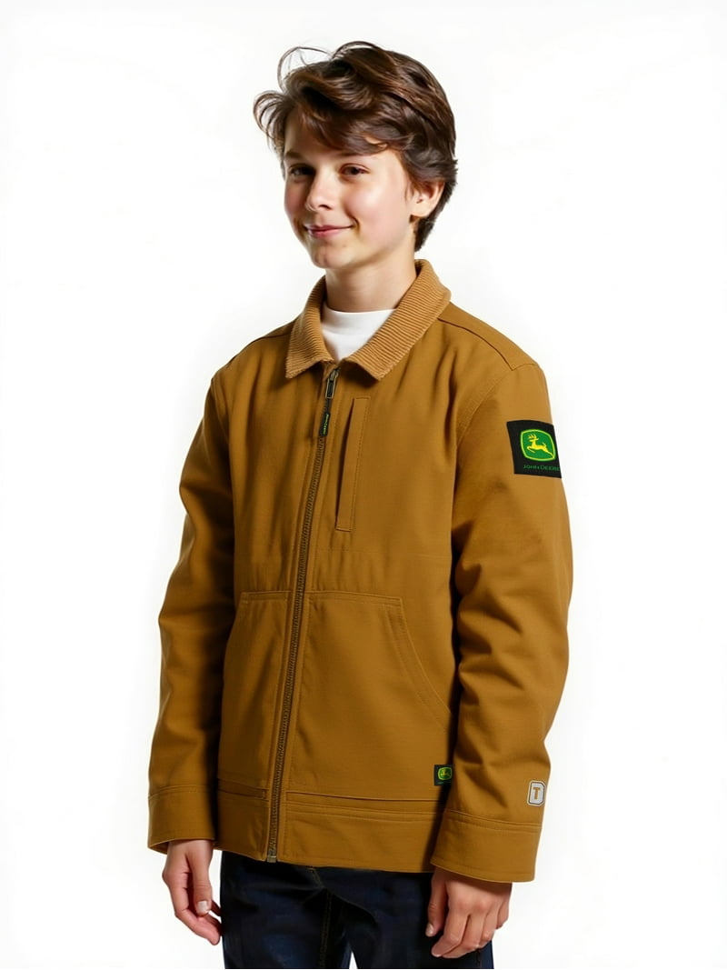 John Deere Tractor Jacket Durable Canvas Quilted Lining