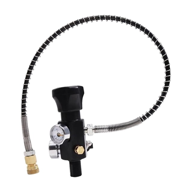 Adaptador de recarga para estación de llenado Adaptador de buceo con dos manómetros Adaptador para estación de llenado Hilo B