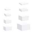 thumbnail image 4 of jifeng 8x Acrylic Cube Display Box Riser Nesting Riser Stands for Food Cake Dessert White, 4 of 9