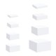 thumbnail image 4 of 8x Caja De Exhibición De Cubo De Acrílico Soportes Elevadores De Anidación Elevadores Para Comida Pastel Postre Blanco, 4 of 8