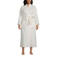 thumbnail image 3 of Lands' End Women's Plus Size Cozy Plush Long Wrap Robe, 3 of 3