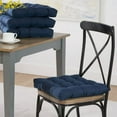thumbnail image 2 of Mainstays Textured Chair Seat Pad (Chair Cushion), Navy Color, 1-Piece, 15.5" x 16", 2 of 4