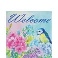 thumbnail image 4 of Northlight Blue and Purple Welcome Bird Outdoor Garden Flag 12.5" x 18", 4 of 7