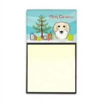 Carolines Treasures BB1584SN Christmas Tree & Longhair Creme Dachshund Sticky Note Holder