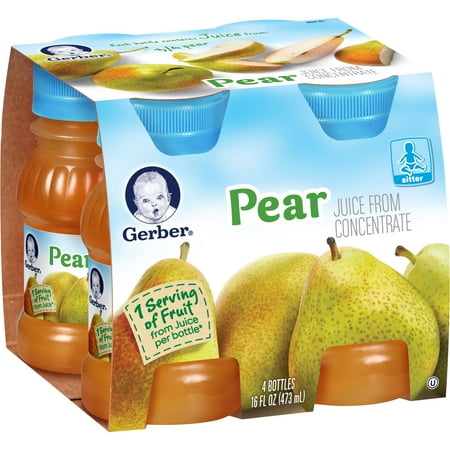 Gerber Juices Pear Juice, 4pk - Walmart.com