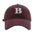 thumbnail image 1 of MIASHUI Unisex B Letter Embroidery Baseball Cap Outdoor Versatile Sun Hat,Red, 1 of 4