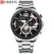 thumbnail image 2 of Reloj deportivo Curren 8395 para hombre, color dorado, acero inoxidable, 2 of 5