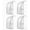 White-4, variant on 4 Pack Portable Standing Travel Toiletry Bag, EVA Mesh Waterproof Cosmetic Pouch Travel Essentials