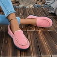 thumbnail image 2 of Furry Lined Suede Slip On Loafers for Women Winter Warm Memory Foam Plush Non Slip Casual Shoes, 2 of 8