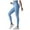 Sky Blue, variant on oqasdz Leggings for Women Sports Pants Workout High Waist Pant Athletic Yoga Elastic Fashion Yoga Pants M