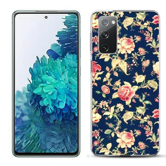 Slim-Fit Gel TPU Phone Case for Samsung Galaxy S20 FE 5G Fan Edition, by OneToughShield ® - Floral Garden