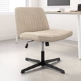 thumbnail image 1 of Sutton Armless Fabric Swivel Office Chair Beige, 1 of 1